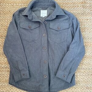 Gray corduroy shacket, never worn